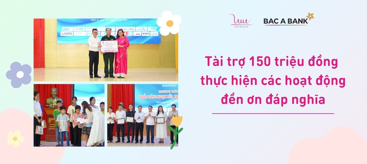 Tài trợ 150 triệu đồng thực hiện các hoạt động đền ơn đáp nghĩa nhân ngày 27/7